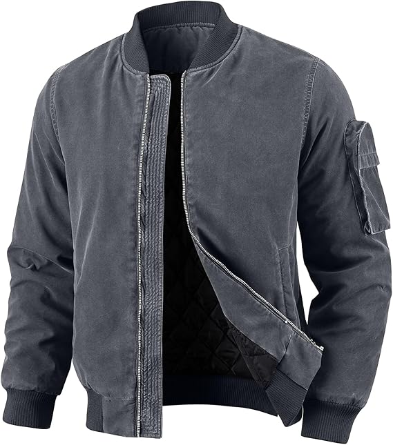 Classic Men’s Bomber Windbreaker Jacket