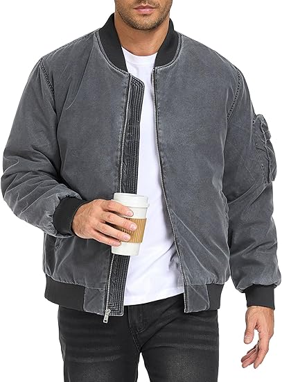 Classic Men’s Bomber Windbreaker Jacket