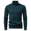 Men’s Striped Turtleneck Sweater