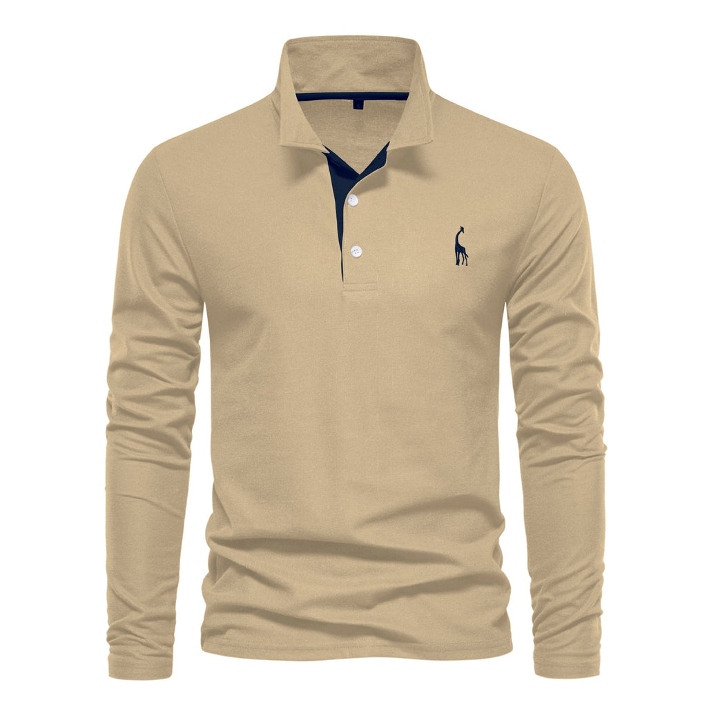 Men’s Mock Neck Long Sleeve T-Shirt