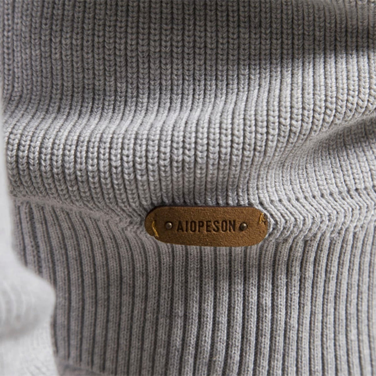 Men's Half-Zip Collar Cotton Sweater