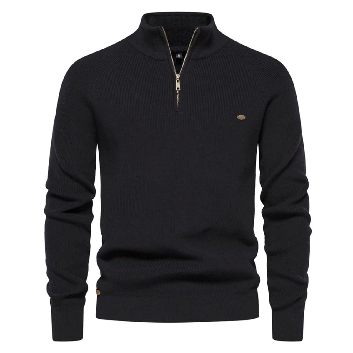 Men's Half-Zip Collar Cotton Sweater