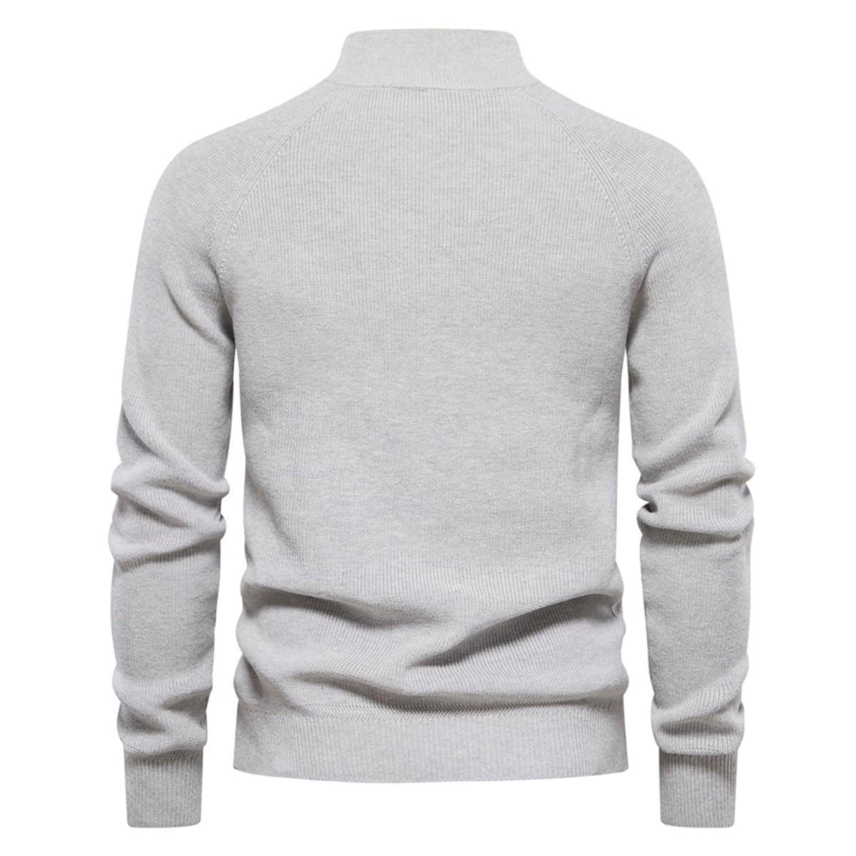 Men's Half-Zip Collar Cotton Sweater